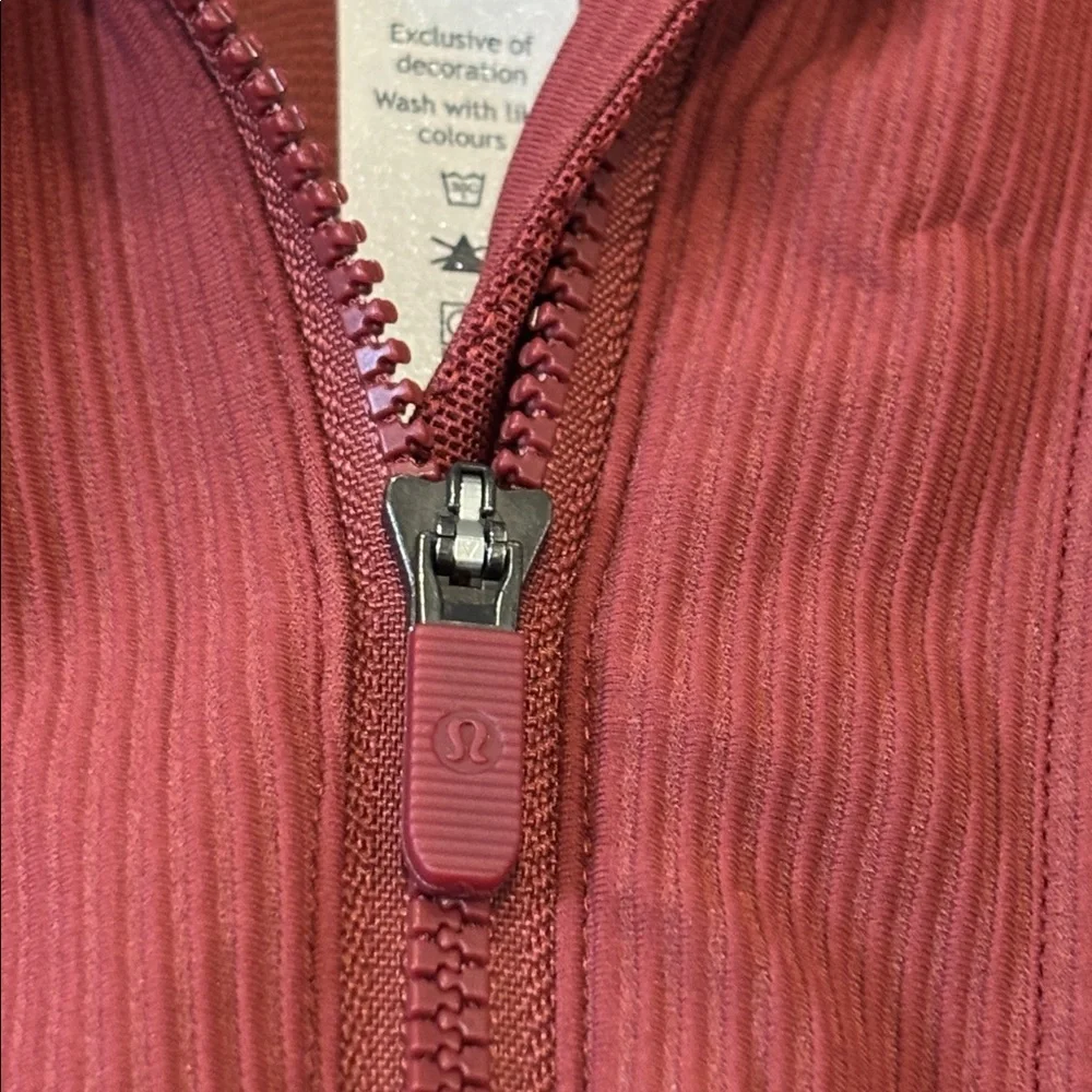 Lululemon Take It In Stride 1/2 Zip in Chianti